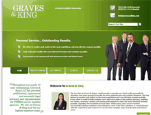 Tablet Screenshot of gravesandking.com